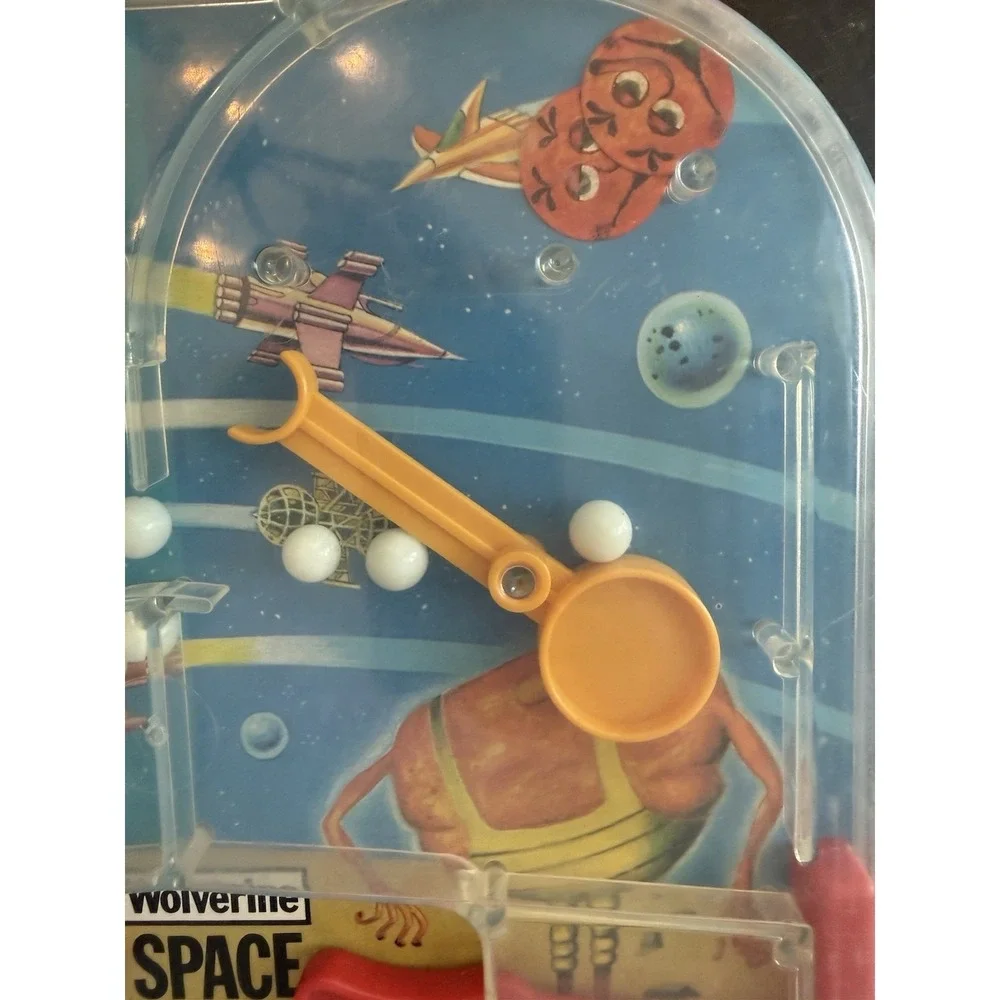 Wolverine Space Conquest Bagatelle Game 1960s Vintage Pinball Toy No. 124 Rare